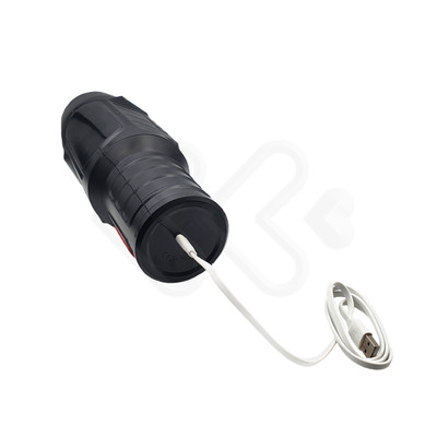 Foto 6 do produto Masturbador Recarregável em Formato de Lanterna com 7 Modos de Vibração, Modo de Contração e Gemidos - Dibe | 29,5 x 10,8 cm | Disponível em 2 Cores