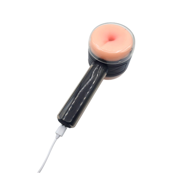 Masturbador Recarregável com Vagina e Ânus em TPE com 10 Modos de Vibração - Hammer 2 | 8 x 3,5 cm - 4