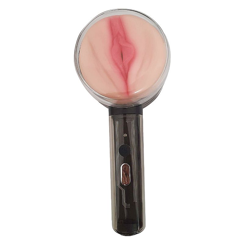Masturbador Recarregável com Vagina e Ânus em TPE com 10 Modos de Vibração - Hammer 2 | 8 x 3,5 cm - 3