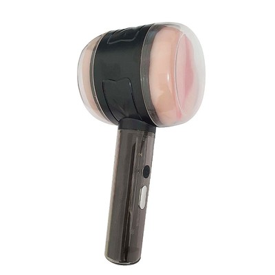 Masturbador Recarregável com Vagina e Ânus em TPE com 10 Modos de Vibração - Hammer 2 | 8 x 3,5 cm
