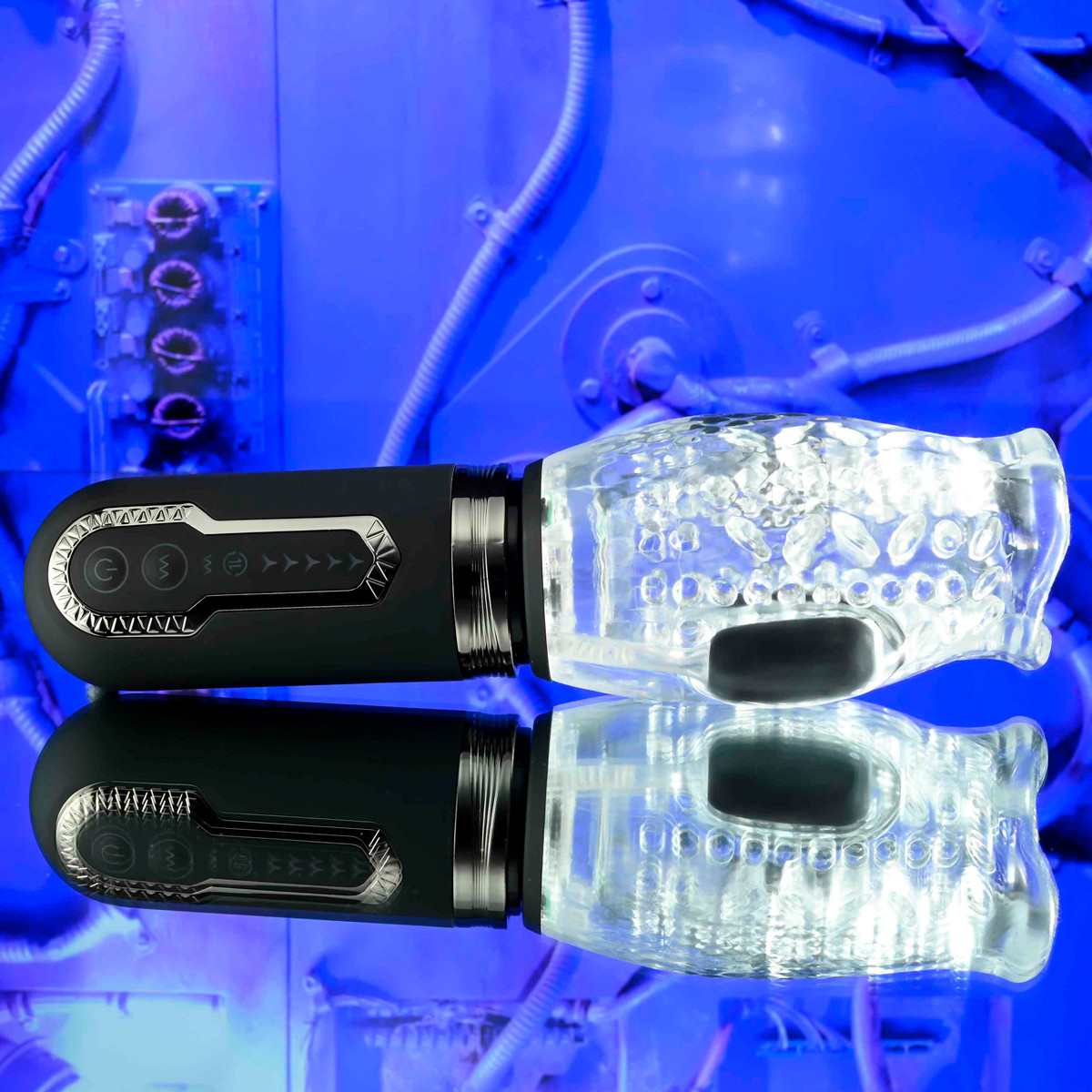 Masturbador Rotativo com 5 Velocidades, 10 Modos de Vibração, Formato de Boca, Textura Interna e Recarregável - Zero Tolerance Thrill Ride - 4