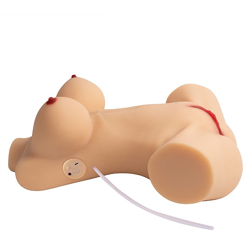 Masturbador Com Seios Fartos, Cintura, 2 Canais Penetráveis, 10 Modos de Sucção, Gemido e Controle Remoto Sem Fio - Sexy Import | 46 x 37 cm - 5