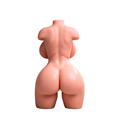 Masturbador em Silicone com Formato de Meio Corpo Feminino com 2 Orifícios Penetráveis - Sexy Import | 48 x 26 cm