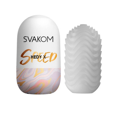 Masturbador em Silicone com Textura Interna em Ondas - Svakom Hedy X Speed