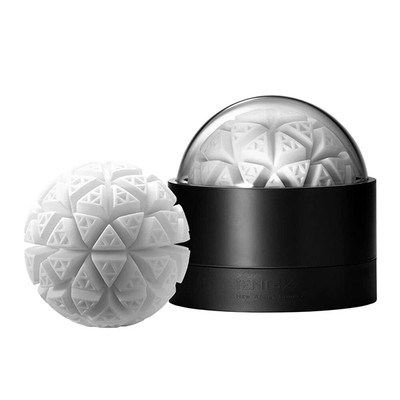 Foto 1 do produto Masturbador em Silicone com Texturas em Formato Geométrico - Tenga Geo Glacier | 8,7 x 10 cm