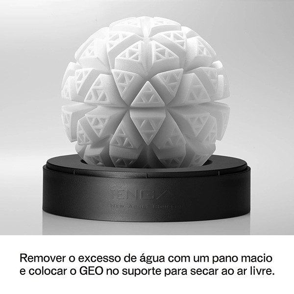 Masturbador em Silicone com Texturas em Formato Geométrico - Tenga Geo Glacier | 8,7 x 10 cm - 4