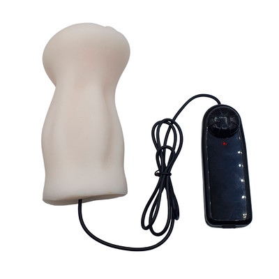 Foto 3 do produto Masturbador em TPE com Formato de Vagina, Bullet Multivelocidade e Controle Remoto - Sensual Import | 12 x 3 cm