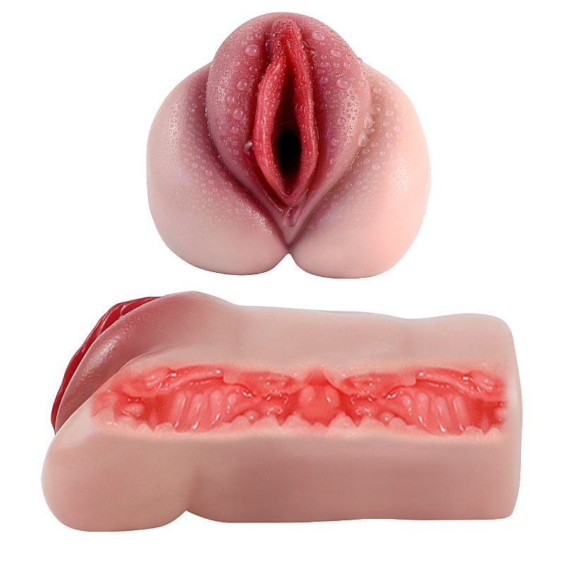 Masturbador em TPE no Formato de Vagina com Grandes Lábios Rosados e Texturas Internas - SI Sexy Lady | 11 x 3 cm - 3