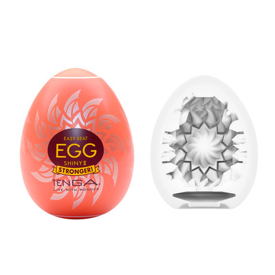 Masturbador em TPE com Textura Espiral Diamante - Tenga Shiny ll Hard Boiled | 5,8 x 5 cm