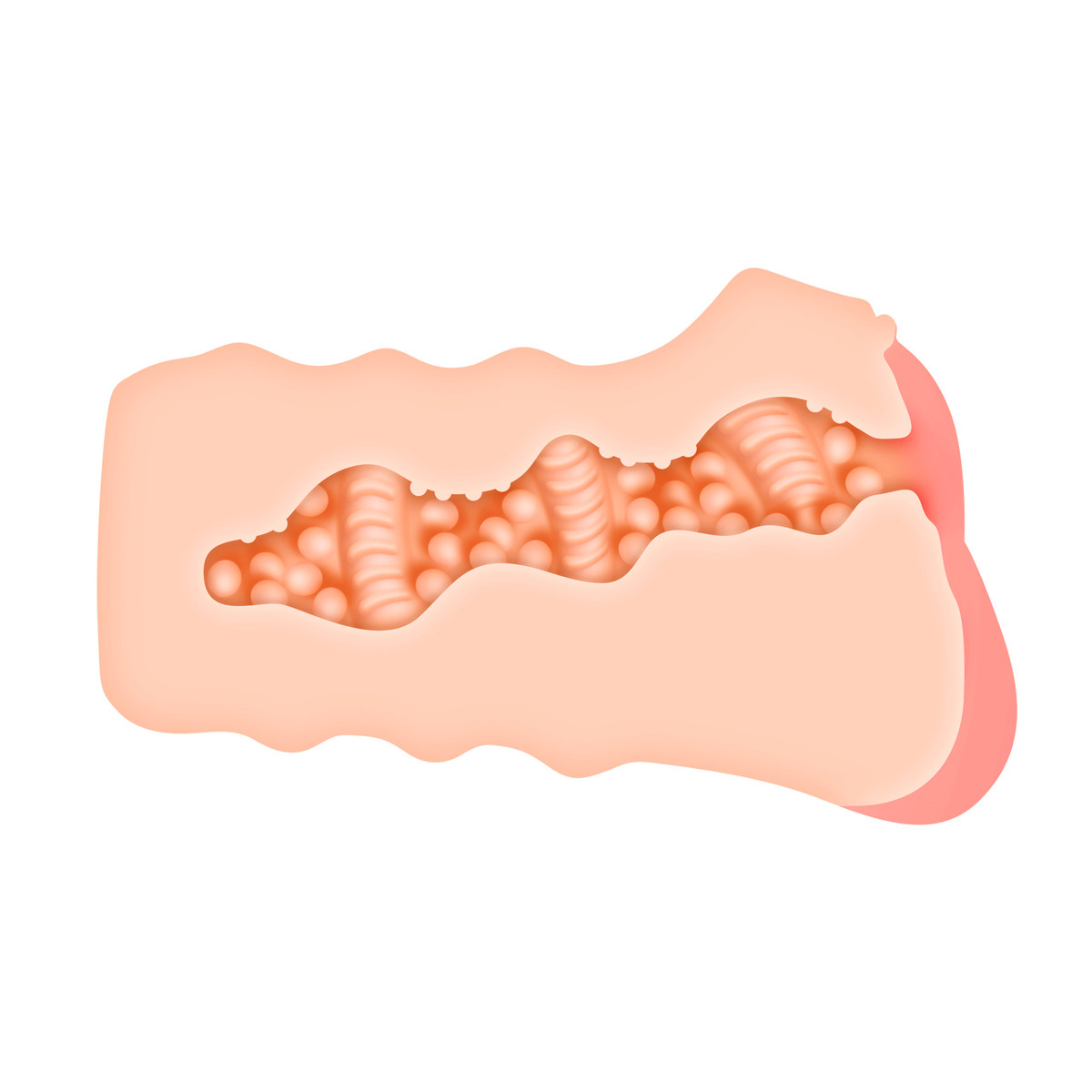 Masturbador em TPE com Textura Interna e Formato de Vagina - Zero Tolerance Riley Reid Movie Download with Realistic Vagina Stroker | 10,5 x 3,2 cm - 2