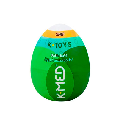 Masturbador em TPR com Formato Egg e Texturas Internas - K-Toys Bate-Bate Mollet | 5,8 x 5,1 cm