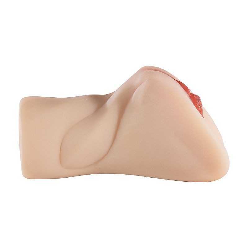 Masturbador em TPR no Formato de Vagina e Ânus Penetráveis -  SI Super Real | 15,5 x 3,5 cm - 2