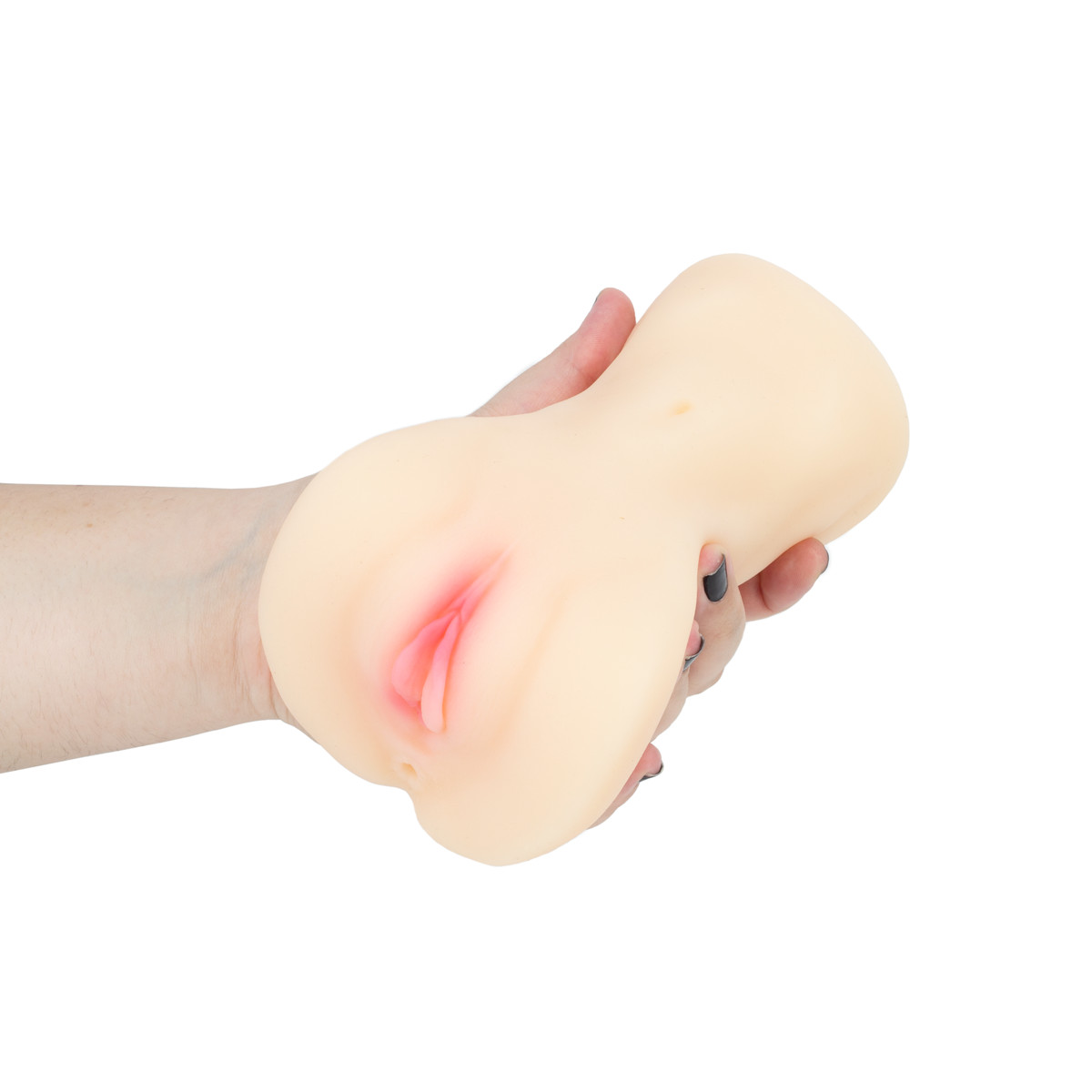 Masturbador em TPR no Formato de Vagina e Ânus - SI Cyberskin Realístico | 12 x 3,5 cm - 5