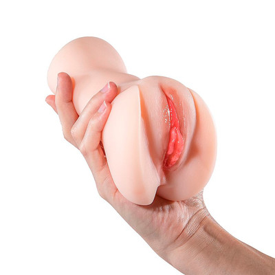 Foto 5 do produto Masturbador em TPR com Formato Virilha, Vagina e Ânus Penetráveis e Textura Realista - SI Super Real | 11,5 x 3 cm