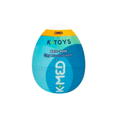 Masturbador em TPR com Formato Egg e Texturas Internas - K-Toys Bate-Bate Estrelado | 5,8 x 5,1 cm