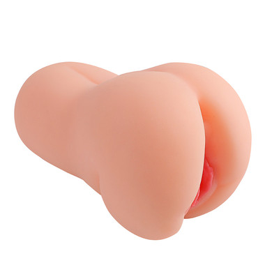 Foto 5 do produto Masturbador em TPR com Vagina e Ânus Penetrável e 3 Vias Internas - 17,7 x 8,4 cm