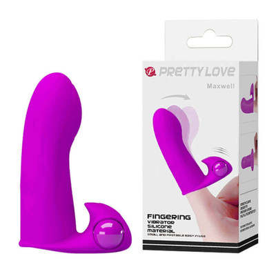 Pretty Love Maxwell - Capa Para Dedo com Vibração Única e Potente - 8,5 x 2,5 cm | Cor: Rosa