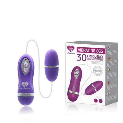 Foto 1 do produto Cápsula Vibratória com Controle Remoto de Fio e 30 Modos de Vibração - MBQ Vibrating Egg | 6 x 2,5 cm | Disponível em 2 Cores