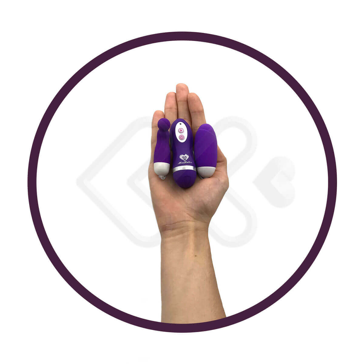 Cápsula Vibratória Dupla com 30 Modos de Vibração e Controle Remoto com Fio - MBQ Vibrating Egg | Disponível em 2 Cores - 12