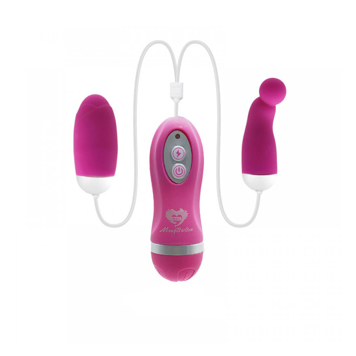Cápsula Vibratória Dupla com 30 Modos de Vibração e Controle Remoto com Fio - MBQ Vibrating Egg | Disponível em 2 Cores - 2