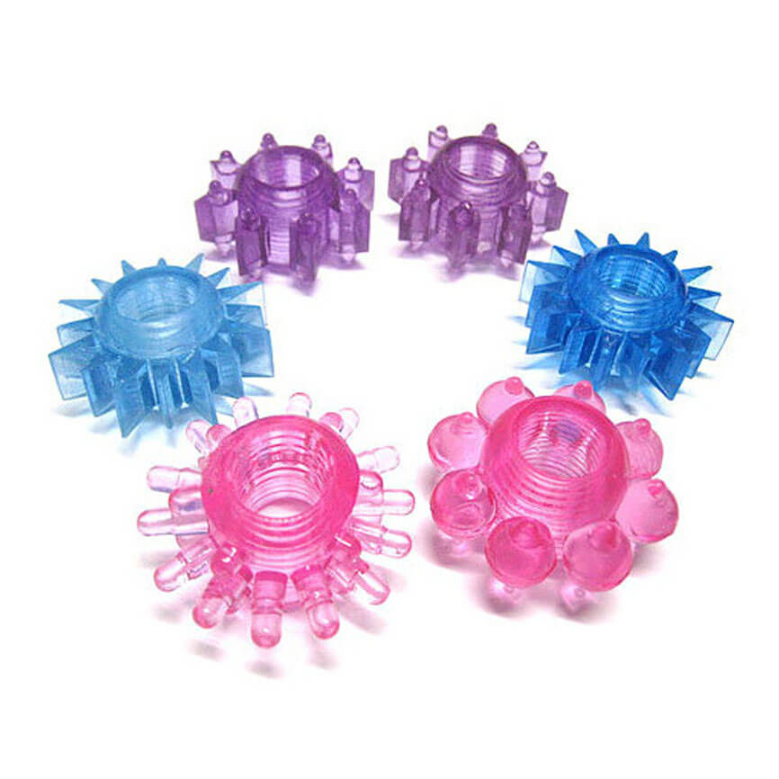 Anel Peniano com Texturas Estimuladoras - Mega Strech | Cores e Formatos Sortidos - 1