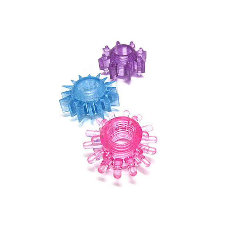 Anel Peniano com Texturas Estimuladoras - Mega Strech | Cores e Formatos Sortidos - 2