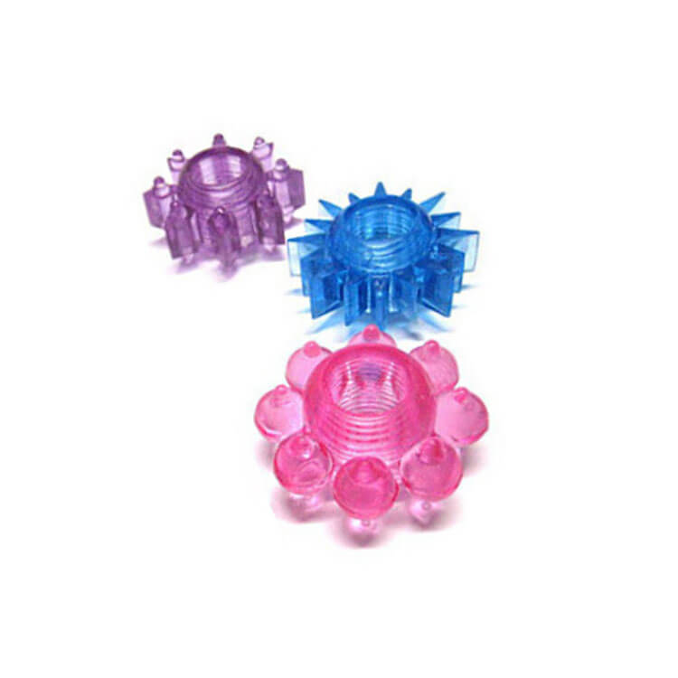 Anel Peniano com Texturas Estimuladoras - Mega Strech | Cores e Formatos Sortidos - 3