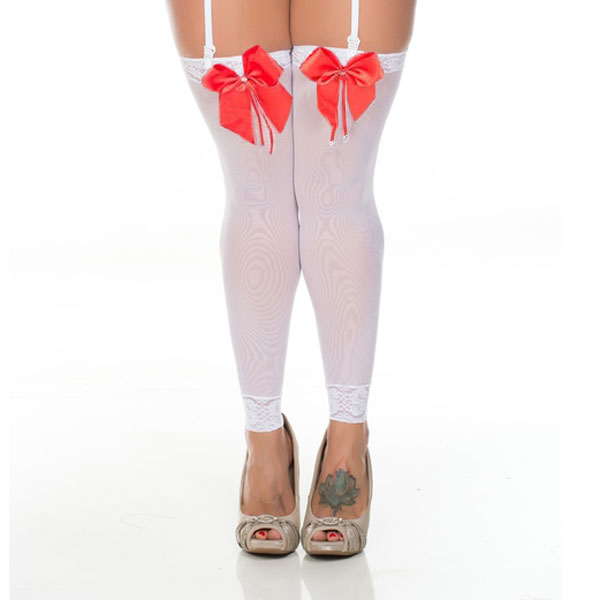 Meia 7/8 em Tule - Lingerie Pimenta Sexy | Tamanho Único | Disponível em 4 Cores - 2