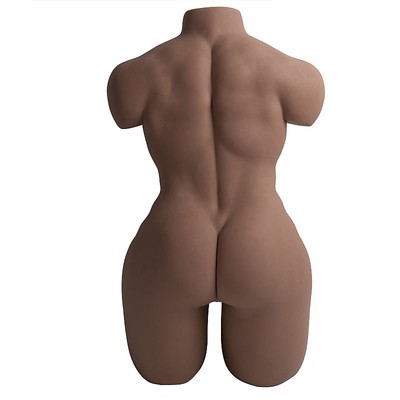 Foto 3 do produto Meio Corpo Masculino com Pênis Vertebrado, Escroto, Ânus e Tanquinho Definido em TPR - 62 x 42 cm | Disponível em 2 Cores