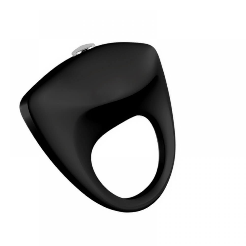 Anel peniano com estimulador de Clítoris, Vibração Única e Potente - Meng Lian - 5,1 x 4,8 cm | Cor: Preto - 2
