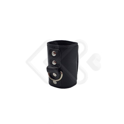 Foto 2 do produto Anel para Testículos Ajustável em Couro Sintético com Botões e Puxador - Men's Expert Ball Stretcher