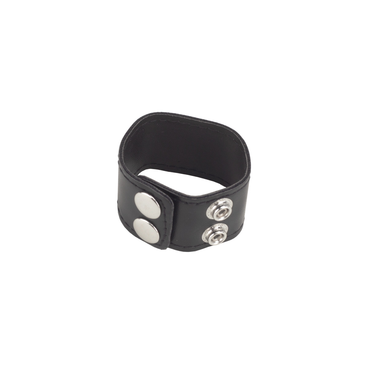 Anel para Testículos em Couro Sintético com 2 Botões - Men's Expert Ball Stretcher - 2