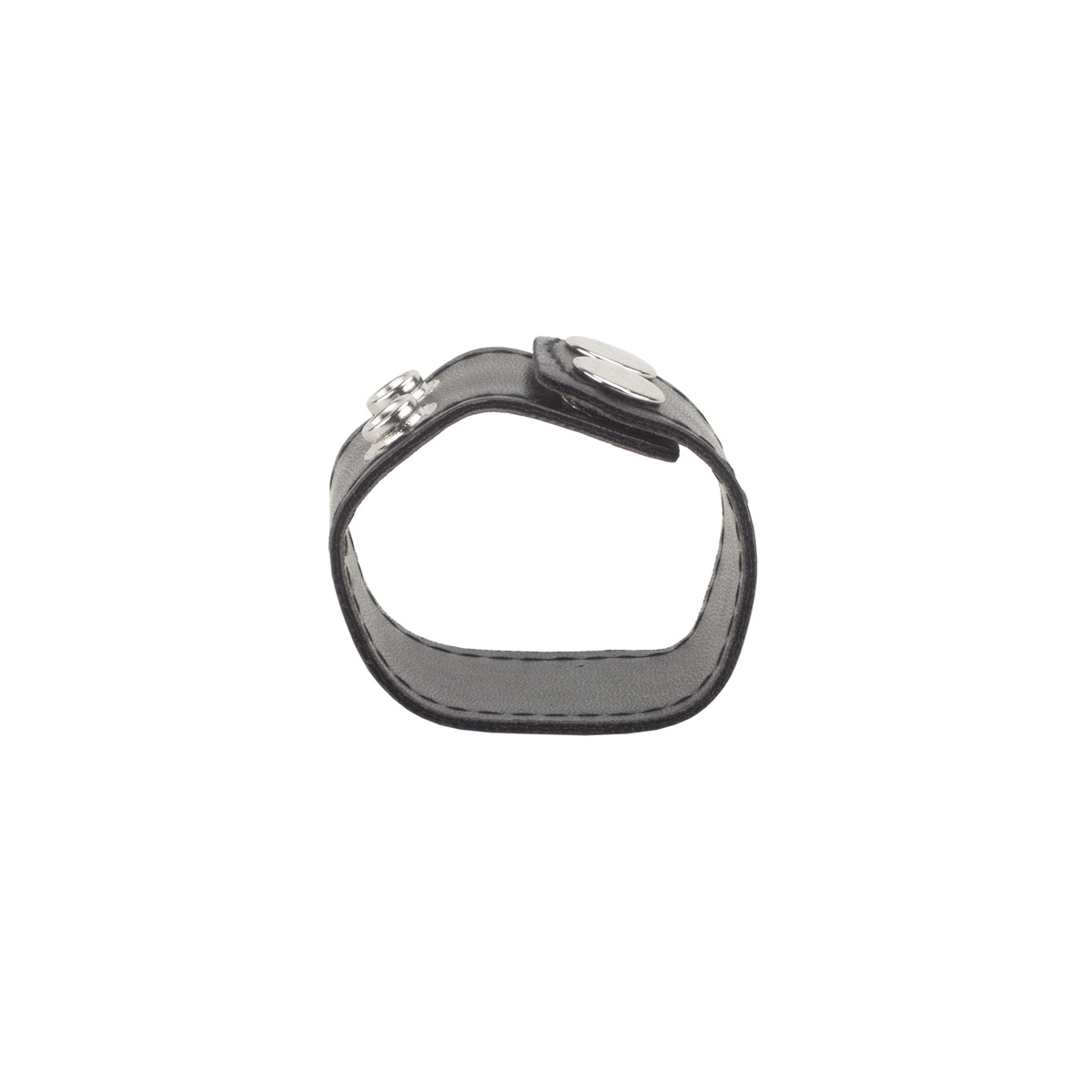 Anel para Testículos em Couro Sintético com 2 Botões - Men's Expert Ball Stretcher - 3