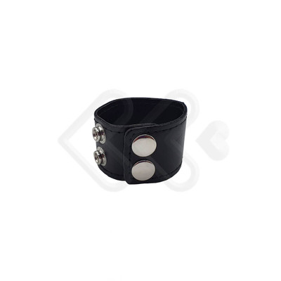 Foto 3 do produto Men's Expert Ball Stretcher - Anel para Testículos em Couro Sintético com 2 Botões