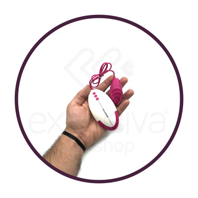 Cápsula Vibratória com 12 Modos de Vibração e Controle em Forma de Mouse - Meware Single Egg Gloss | 6,1 x 3,1 cm