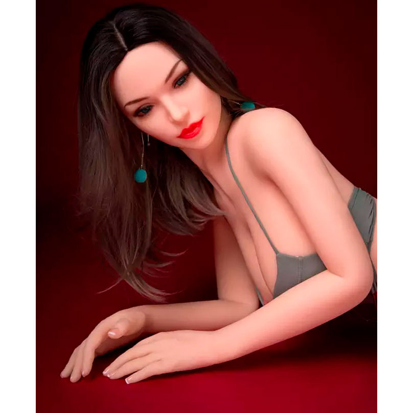 Mia - Boneca Realística em TPE com Pele Branca, Cabelo Longo, Olhos Verdes, Seios Fartos, Vértebras em Aço e Acessórios - 34 Kg e 1,56 Metros de Altura - 6