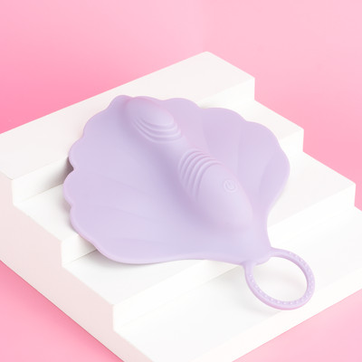 Foto 2 do produto Mini Base Estimuladora no Formato de Concha em Silicone com 10 Modos de Vibração, Recarregável e Controle Remoto Sem Fio - Exclusiva Zaria | Disponível em 2 Cores