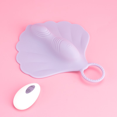 Foto 3 do produto Mini Base Estimuladora no Formato de Concha em Silicone com 10 Modos de Vibração, Recarregável e Controle Remoto Sem Fio - Exclusiva Zaria | Disponível em 2 Cores