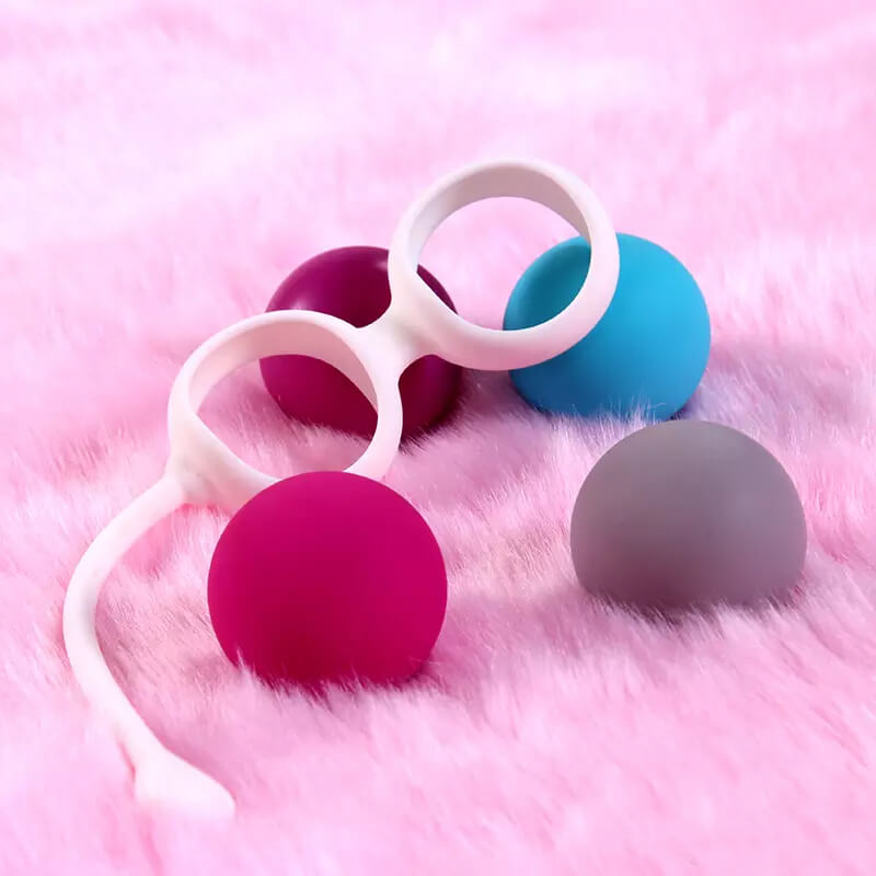 Bolas Kegel para Pompoar em Silicone Soft Touch com 4 Pesos Diferentes - Mini BO - 4