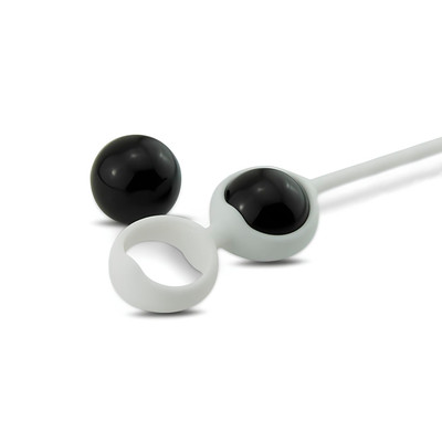 Foto 2 do produto Ben-Wa com 2 Esferas em Vidro e Cordão de Silicone para Pompoarismo - Mini BO Kegel Beads | 78g
