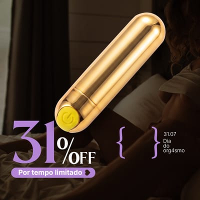 Mini Bullet em Abs com 10 Modos de Vibração Poderosas e Carregamento Via USB - 7,5 x 2 cm | Disponível em 2 Cores