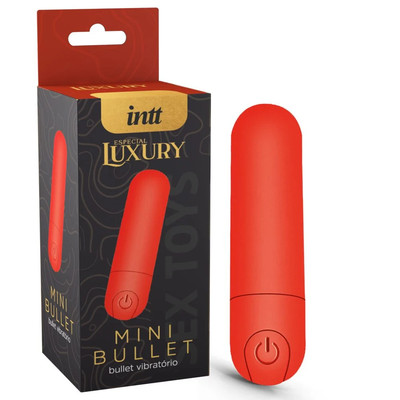 Mini Bullet em ABS e Silicone Recarregável com 10 modos de Vibrações - Intt Especial Luxury Mini Bullet | 7,9 x 2,0 cm