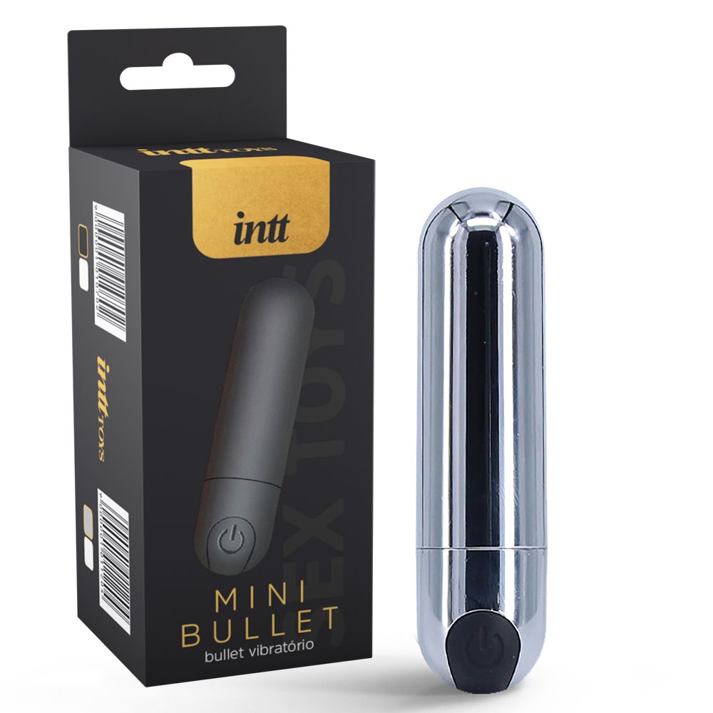 Mini Bullet em ABS e Silicone Recarregável com 10 modos de Vibrações - Intt Mini Bullet | Disponível em 2 Cores - 2