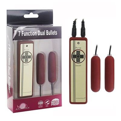 Foto 5 do produto Bullet Duplo com 7 Modos de Vibração e Controle Remoto com Fio - Aphrodisia | Disponível em 2 Cores