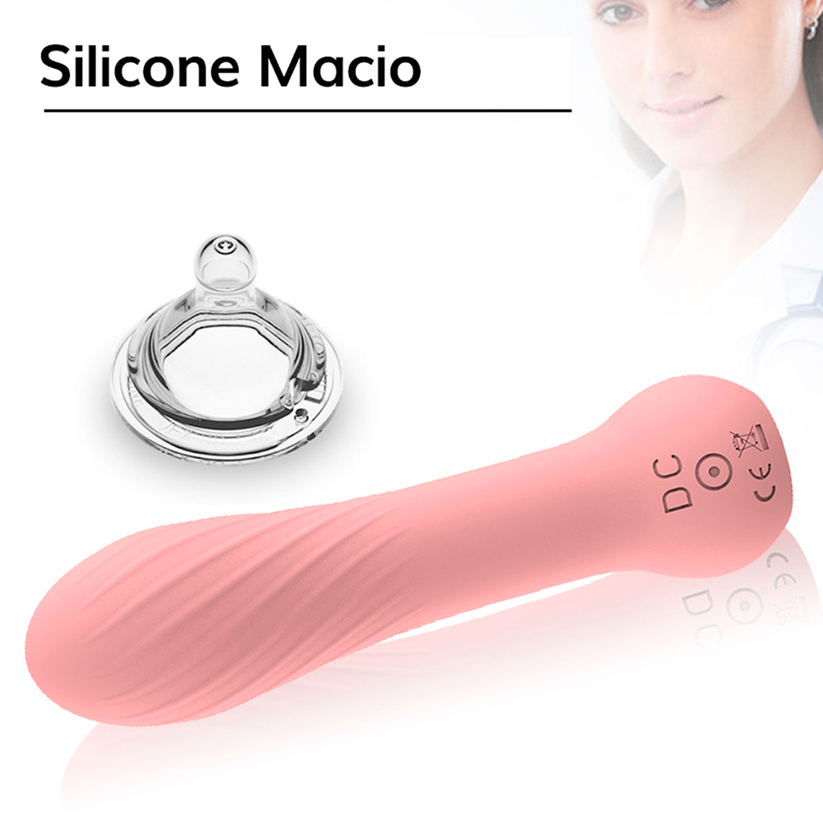 Mini Bullet Recarregável em Silicone com 10 Modos de Vibrações - Essence Toys Pink Vibez | 10,8 x 2,9 cm - 4