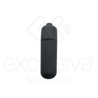 Foto 1 do produto Mini Cápsula Vibratória com Vibração Única - Bullet Vibrating Massager | 5,8 x 1,7 cm | Cor: Preto