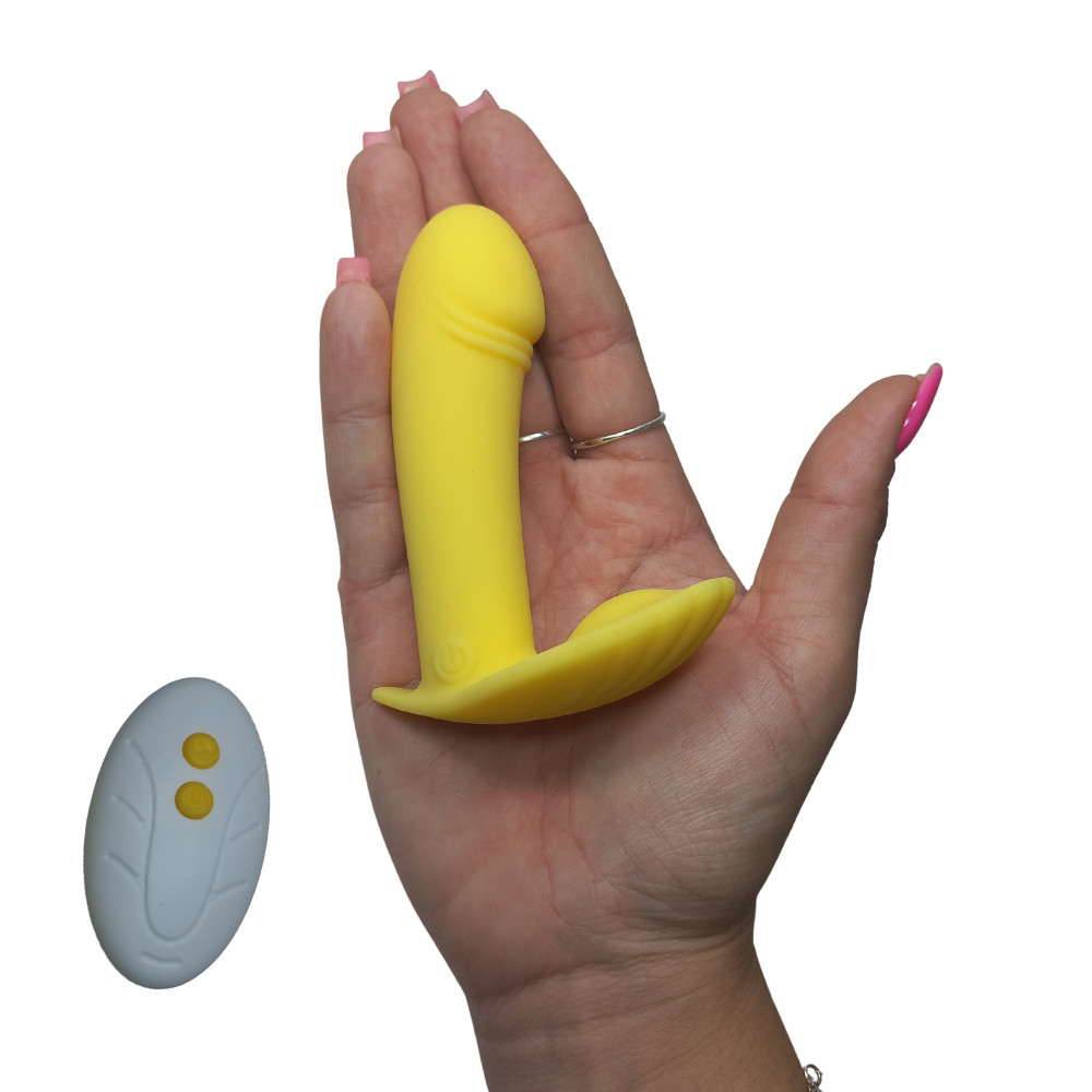 Mini Estimulador de Clitóris em Forma de Concha com Pênis Penetrável, 10 Modos de Vibração e Controle Remoto Sem Fio - Wearable Conch | 8,2 x 2,4 cm | Disponível em 2 Cores - 7