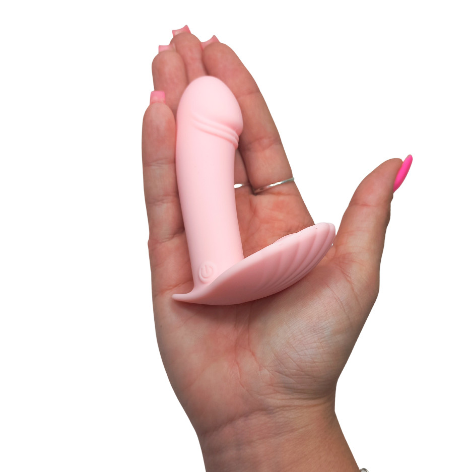 Mini Estimulador de Clitóris em Forma de Concha com Pênis Penetrável, 10 Modos de Vibração e Controle Remoto Sem Fio - Wearable Conch | 8,2 x 2,4 cm | Disponível em 2 Cores - 5