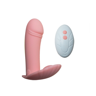 Foto 3 do produto Mini Estimulador de Clitóris em Forma de Concha com Pênis Penetrável, 10 Modos de Vibração e Controle Remoto Sem Fio - Wearable Conch | 8,2 x 2,4 cm | Disponível em 2 Cores