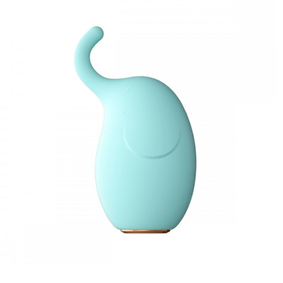 Foto 2 do produto Mini Estimulador de Clitóris no Formato de Elefante em Silicone com 10 Modos de Vibração e Carregamento via Cabo USB - Lilo Cute Elephant | 5,7 x 3,8 cm